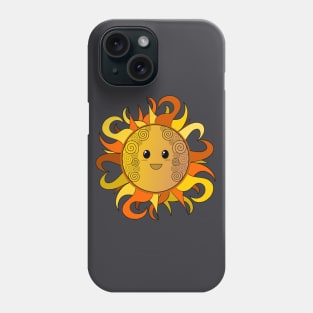 Kawaii Hippy sun Phone Case