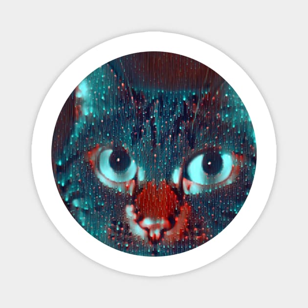 Frisky mycat, revolution for cats Magnet by GoranDesign