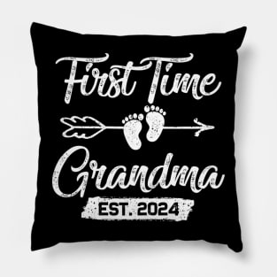 Womens First time Grandma 2024 Mothers Day Soon to be Grandma 2024 Pillow