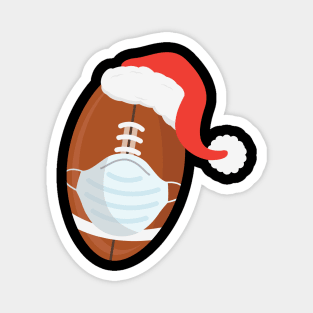 American Football Santa Hat Mask Christmas Gifts Magnet