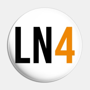 Lando Norris 4 - Driver Initials and Number Pin