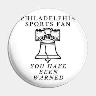 Philly sports fan Pin