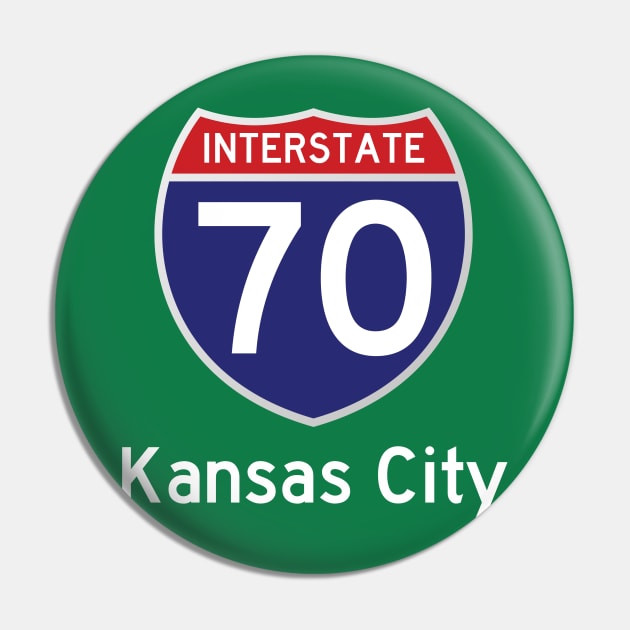 I-70 Kansas City Pin by Arch City Tees