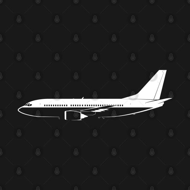 737-300 Silhouette by Car-Silhouettes