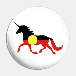 Australian Aboriginal Unicorn Flag Pin