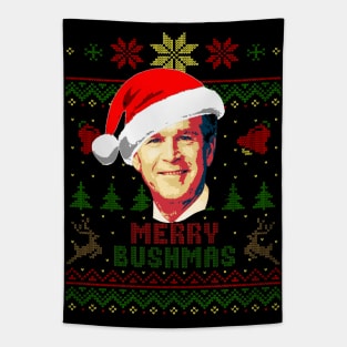 George Bush Merry Bushmas Tapestry