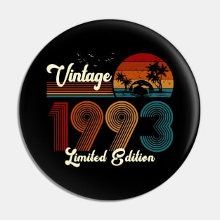 Vintage 1993 Shirt Limited Edition 27th Birthday Gift Pin