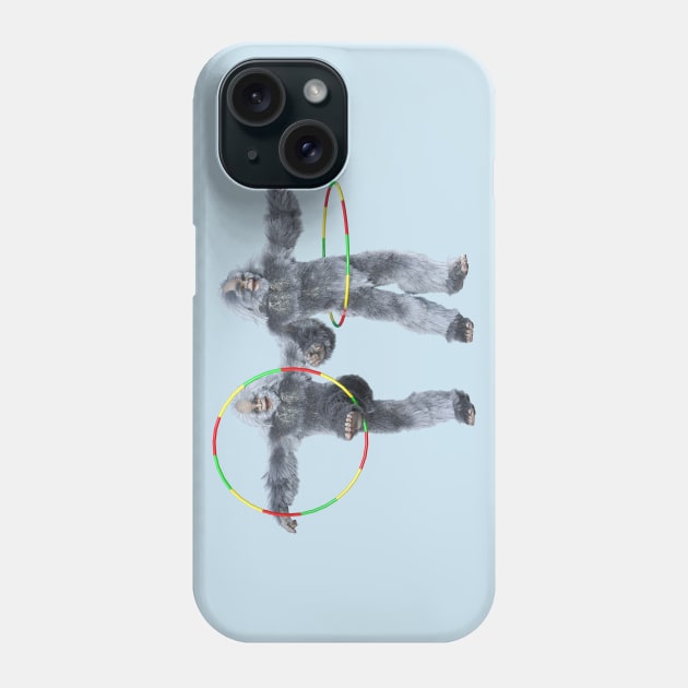 Yeti Hula Hoop Phone Case by vonHobo