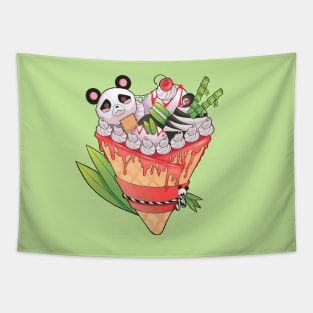 Panda Bear Crepe Tapestry