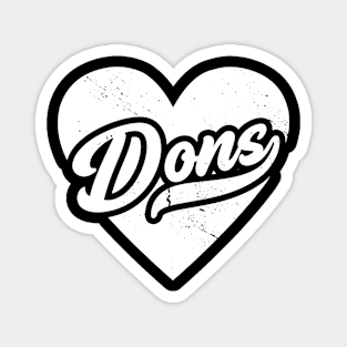 Vintage Dons School Spirit // High School Football Mascot // Go Dons Magnet