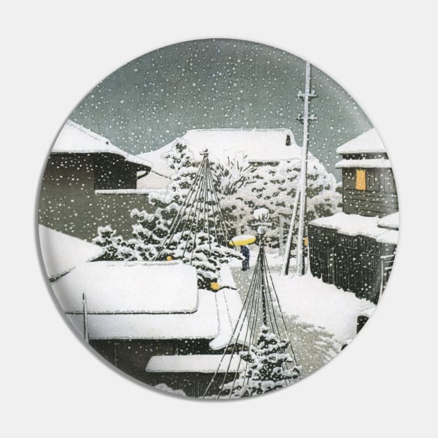 Snow at Daichi by Kawase Hasui Pin by Takeda_Art