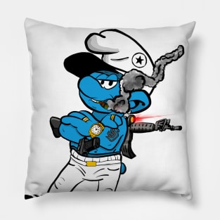 gangster smurf Pillow