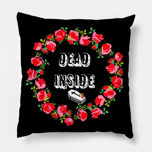 Dead Inside Pillow by Dead but Adorable by Nonsense and Relish