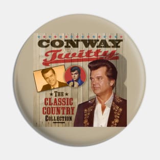 Conway Twitty - The Classic Country Collection Pin