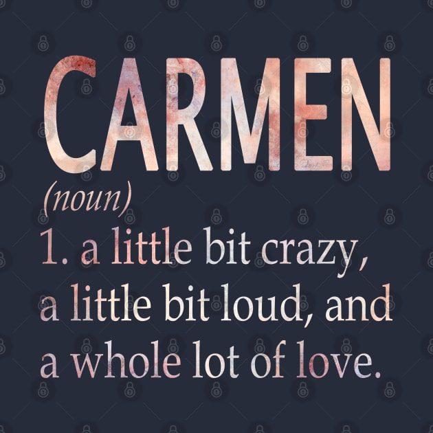 Carmen Girl Name Definition by ThanhNga