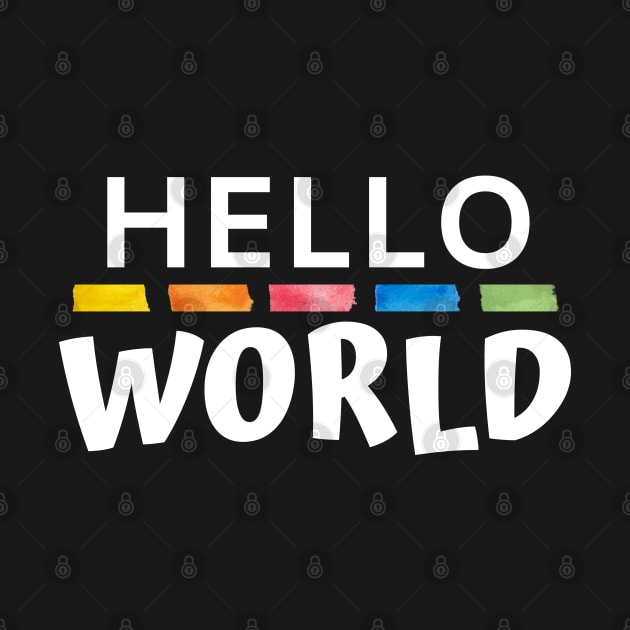 Hello World WP Joke (white) by Mey Designs