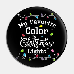 my favorite color is christmas lights Pin