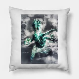 Emerald Dragon Pillow