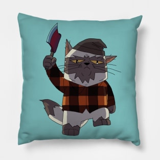 Ruffles the Timbercat Pillow