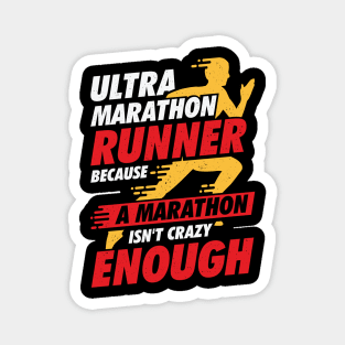 Ultra Marathon Running Run Marathoner Runner Gift Magnet