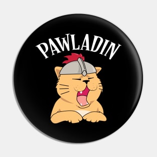 Pawladin Funny Cat Tabletop RPG Pin