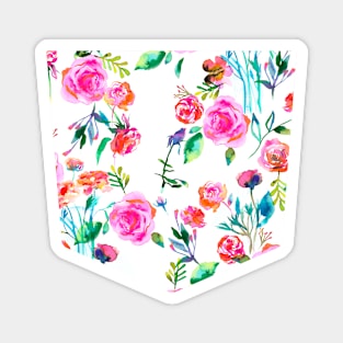 Pocket - Roses Bouquet Pink Magnet