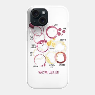 Wine Stamp Collection Phone Case