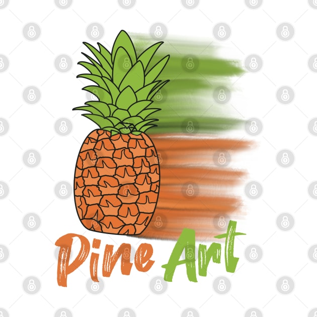 Pine Art Pineapple by Punful