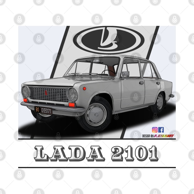 Lada 2101 1970 White by PjesusArt