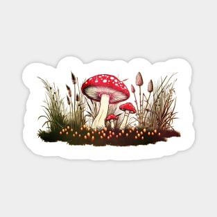 Red Mushroom Magnet