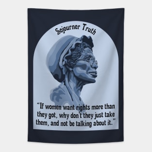 Sojourner Truth Portrait and Quote Tapestry