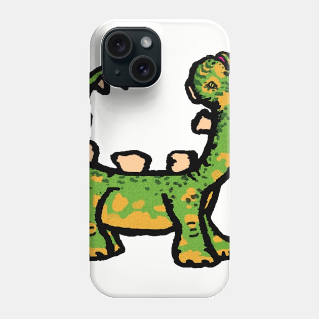 Arch Back Dino Phone Case by Doodleslice