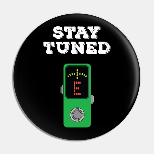 Stay Tuned Green Pedal Tuner Pin by nightsworthy