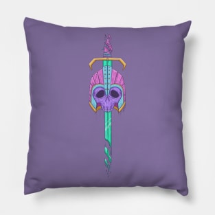 Medieval Warrior Skull Pillow