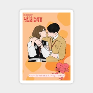 A Good Day To Be A Dog Hug Day Special Magnet