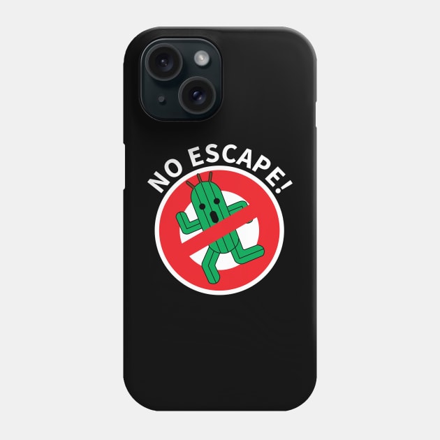 Cactuar No Escape With Text Phone Case by inotyler