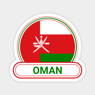 Oman Country Badge - Oman Flag Magnet