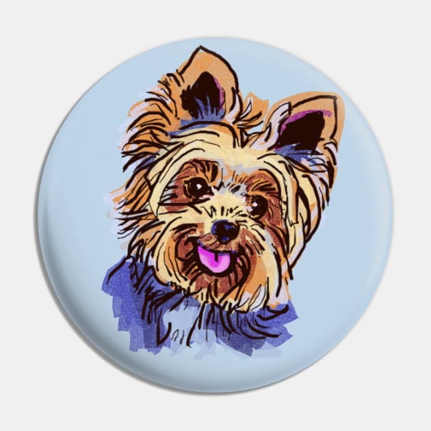 The Yorkie Love of My Life Pin by lalanny