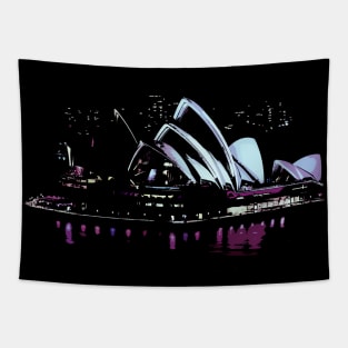 Sydney Opera House Retrofuture Tapestry