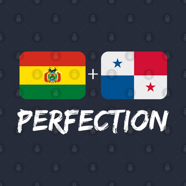 Bolivian Plus Panamanian Perfection Mix Flag Heritage Gift by Just Rep It!!