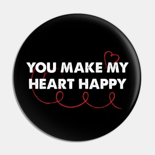 You Make My Heart Happy Kids Valentine Pin