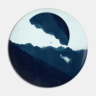 Dark Mountain Peaks Pin