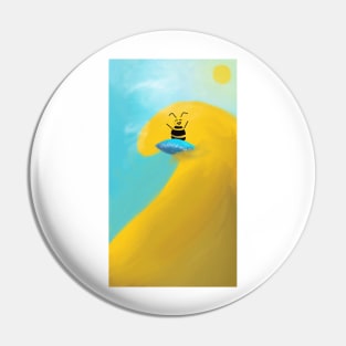 Bee Surfing Pin