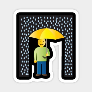 A sunny day under an umbrella Magnet