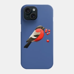 Lovely Red Bird With Fruits Phone Case