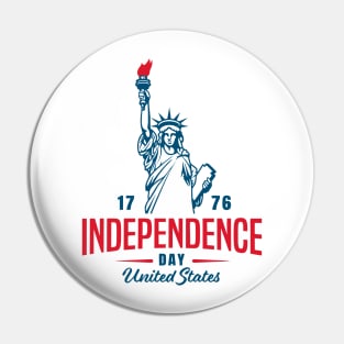 4th of July 1776  American independence day design Pin