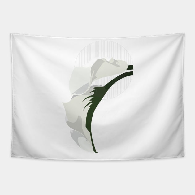 Flora Vignette: Calla Lily Tapestry by Crafting Yellow