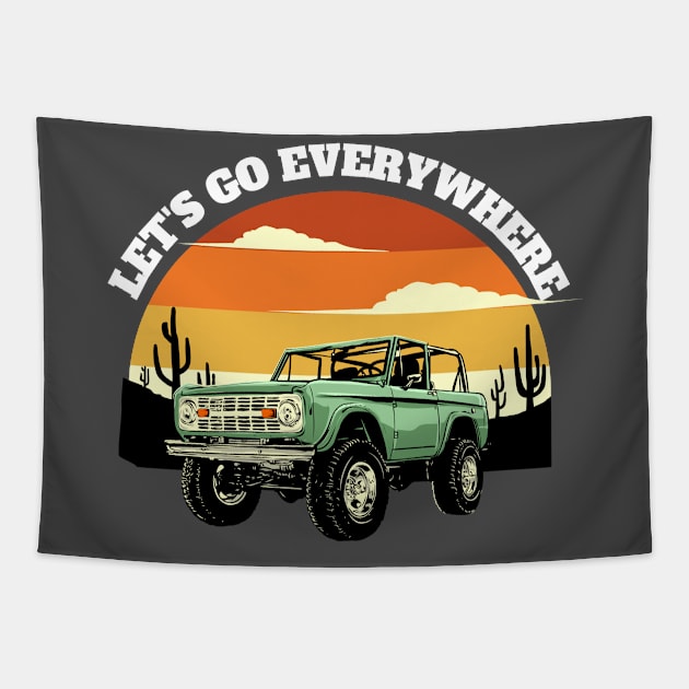 Let's go everywhere Tapestry by UnikRay