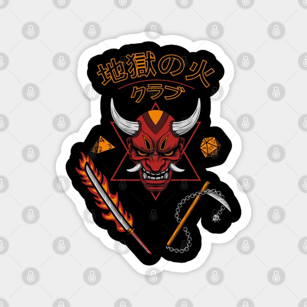 Asian Hellfire Magnet by VoidArtWear