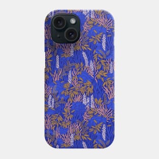 Electric blue tropical lush Phone Case